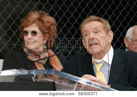 Anne Meara and Jerry Stiller at the ceremony honoring Jerry Stiller and Anne Meara with a star on the Hollywood Walk of Fame. Hollywood Boulevard, Hollywood, CA. 02-09-07