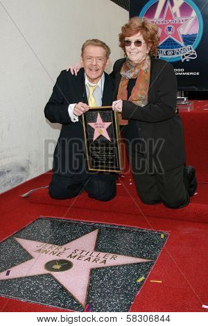 Jerry Stiller and Anne Meara at the ceremony honoring Jerry Stiller and Anne Meara with a star on the Hollywood Walk of Fame. Hollywood Boulevard, Hollywood, CA. 02-09-07