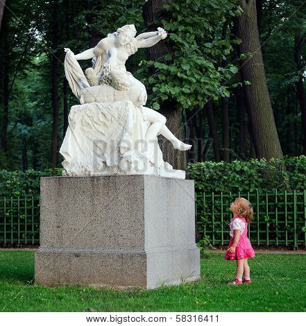The Little Girl  and Sculpture