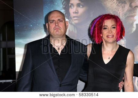 Andy Wachowski and Lana Wachowski at the 