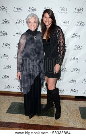 Lee Meriwether, Lesley Aletter at Theater West's 50th Anniversary Gala, Taglyan Cultural Center, Hollywood, CA 09-13-12