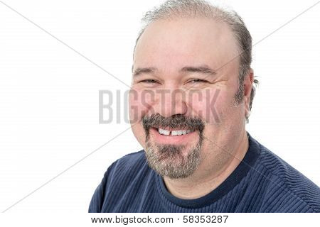 Middle-aged Man Enjoying A Good Laugh