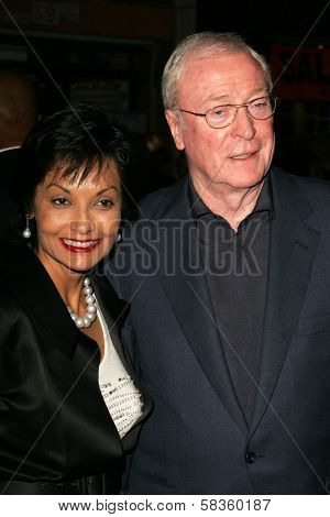 Shakira Caine and Michael Caine at the World Premiere of 
