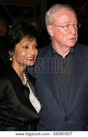 Shakira Caine and Michael Caine at the World Premiere of 