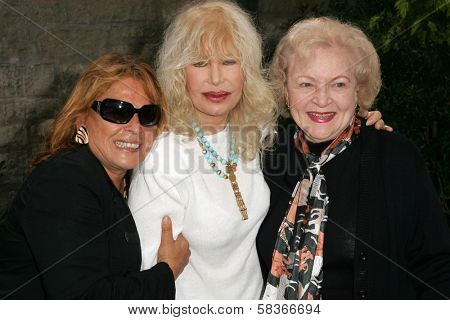 Martine Collette with Loretta Swit and Betty White at 2006 Safari Brunch Fundraiser For The Wildlife Waystation. Playboy Mansion, Los Angeles, CA. 10-14-06