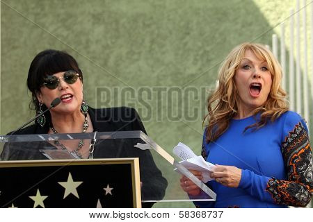 Ann Wilson, Nancy Wilson at the induction ceremony for Heart into the Hollywood Walk of Fame, Hollywood, CA 09-25-12