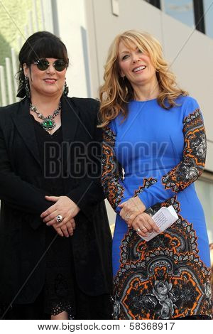 Ann Wilson, Nancy Wilson at the induction ceremony for Heart into the Hollywood Walk of Fame, Hollywood, CA 09-25-12