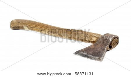Axe With Wooden Handle