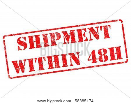 Shipment within 48h on Red Rubber Stamp.