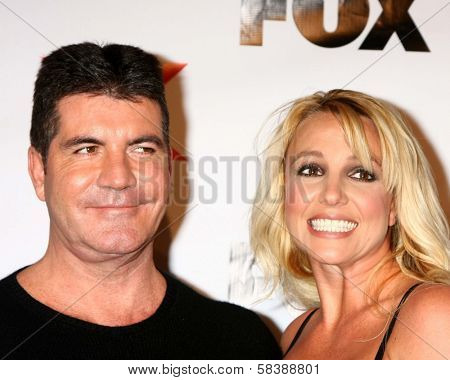 Simon Cowell, Britney Spears at The X-Factor Viewing Party, Mixology, Los Angeles, CA 12-06-12