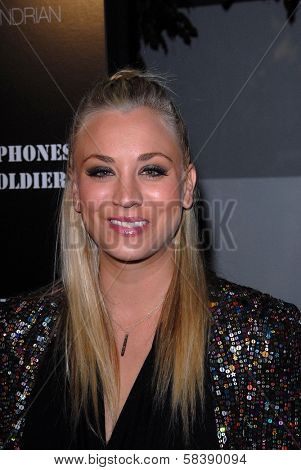Kaley Cuoco at Voli Light Vodka's Holiday Party, SkyBar, West Hollywood, CA 12-06-12