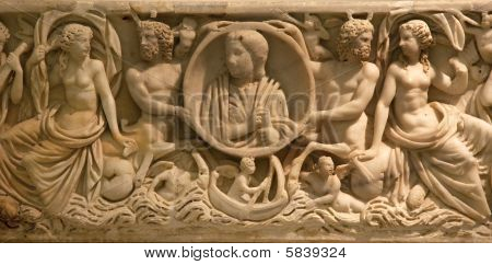Romano sepoltura scatola scultura Museo Capitolino Roma