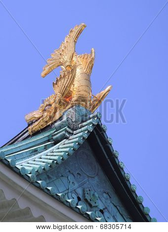 Golden Shachihoko Nagoya Castle Japan