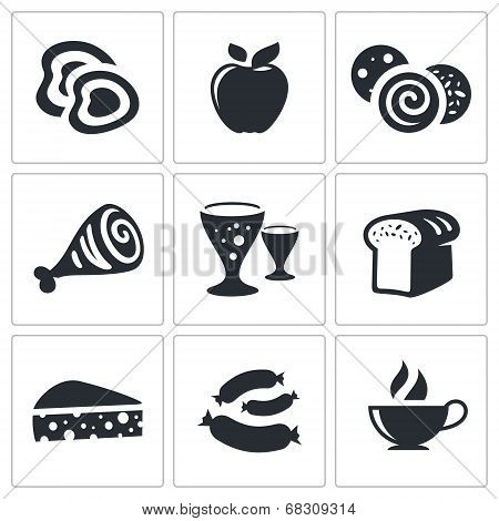 Vector Food Icons Set