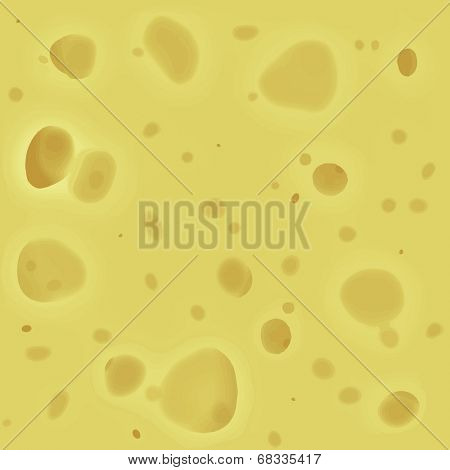 Vector Illustration of Cheese Seamless Pattern
