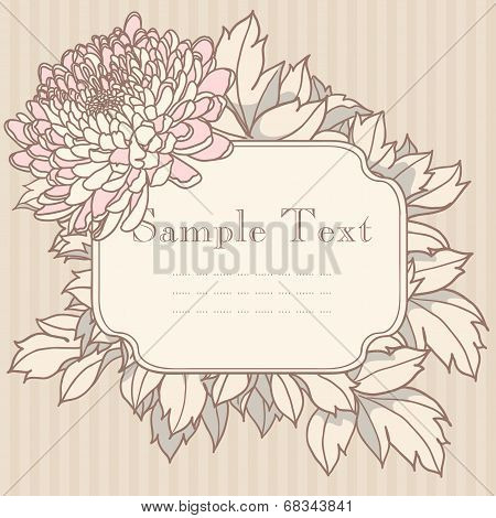 Vintage invitation card