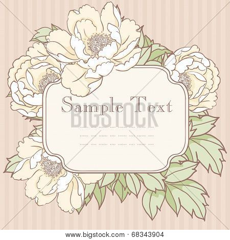 Vintage invitation card