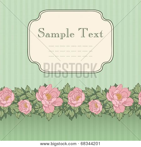 Vintage invitation card