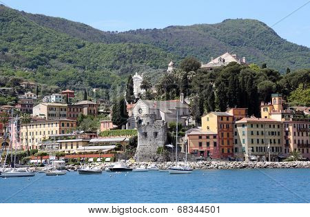 SANTA MARGHERITA, ITALY - MAY 04,2014: Santa Margherita Ligure is a comune (municipality) in the province of Genoa in the Italian region Liguria, located about 35 kilometres (22 mi) southeast of Genoa