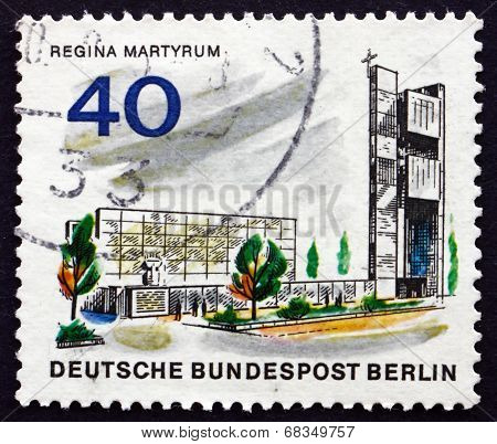 Postage Stamp Germany 1966 Regina Martyrum Memorial, Berlin