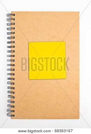 Recycled Paper Notebook Front Cover.