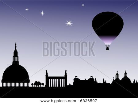 Silhouet ballon