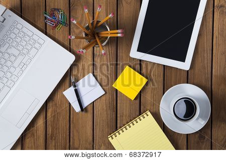 Work on the desk