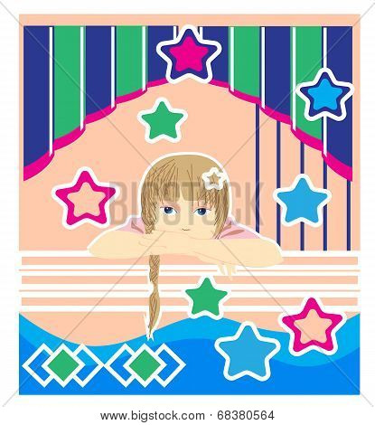 girl with stars