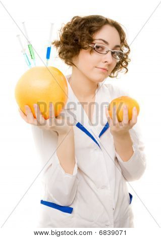 Laboratorio de joven trabajador