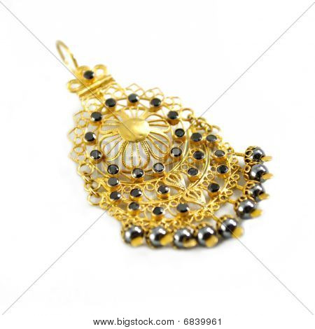Gouden hanger met Stoones