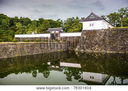 Tokyo, Japan at the Imperial Palace Sakurada-mon Gate.