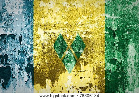 Grunge of Hawaii Flag