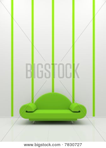 Grøn Sofa