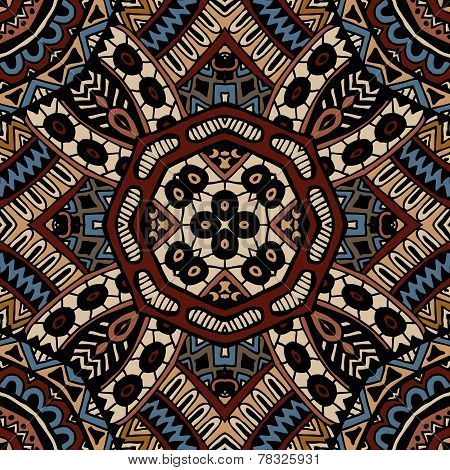 Vector abstract ethnic seamless pattern