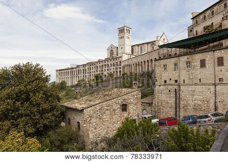 Panorama of Assisi. Umbria. Italy.