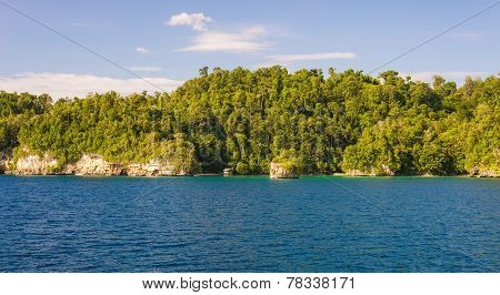 Coastline In The Togian Archipelago