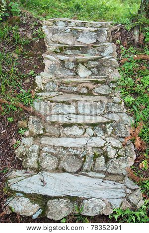 Stone Stairs Pathway