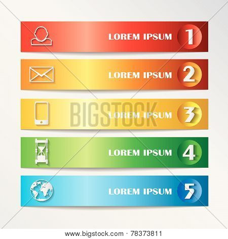 Colorful vector banners