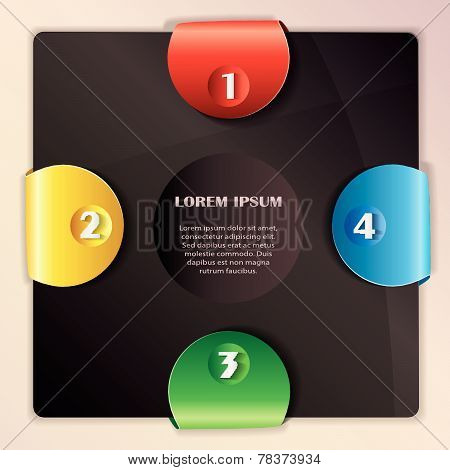 Bright colored labels