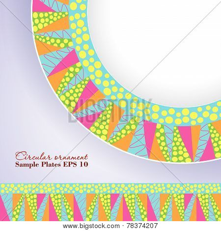 Round bright ornament
