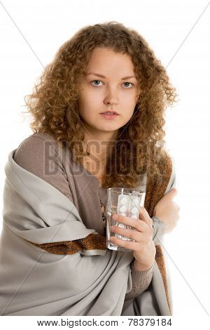 Girl Is Going To Take Pills Vertical