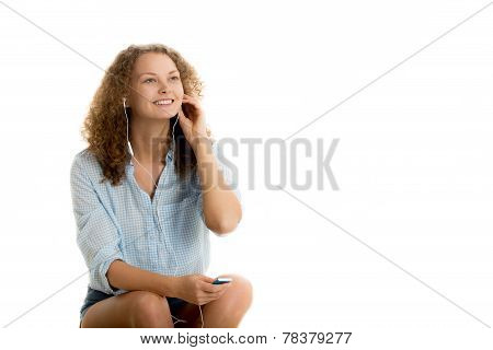 Girl Listening To Music