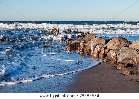Groynes On Shore