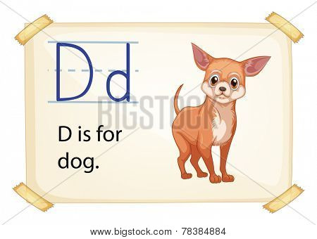 Poster of an alphaber D