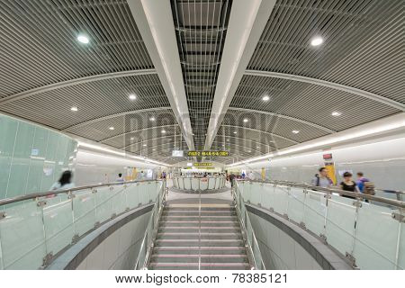 TAIPEI - NOVEMBER 29th : New open Songshan MRT station on November 29th, 2014 in Taipei, Taiwan.