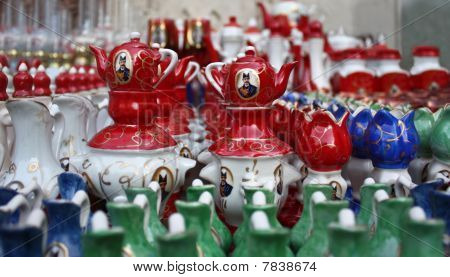 Pots à la main de la Chine et du mobilier