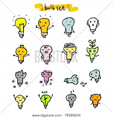 Set of light bulbs