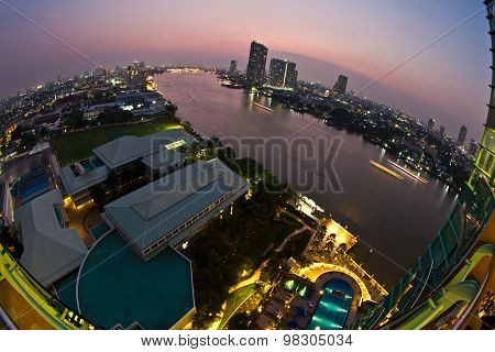 Chao Phraya River In Bangkok