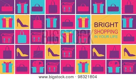 Background bright shopping in your life