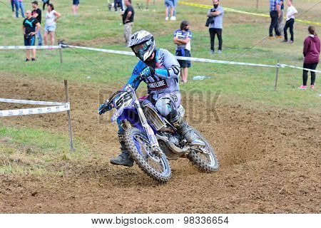 Motocross In Valdesoto, Spain.